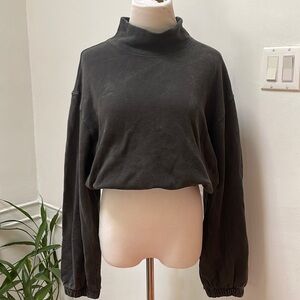 Mock neck sweatshirt